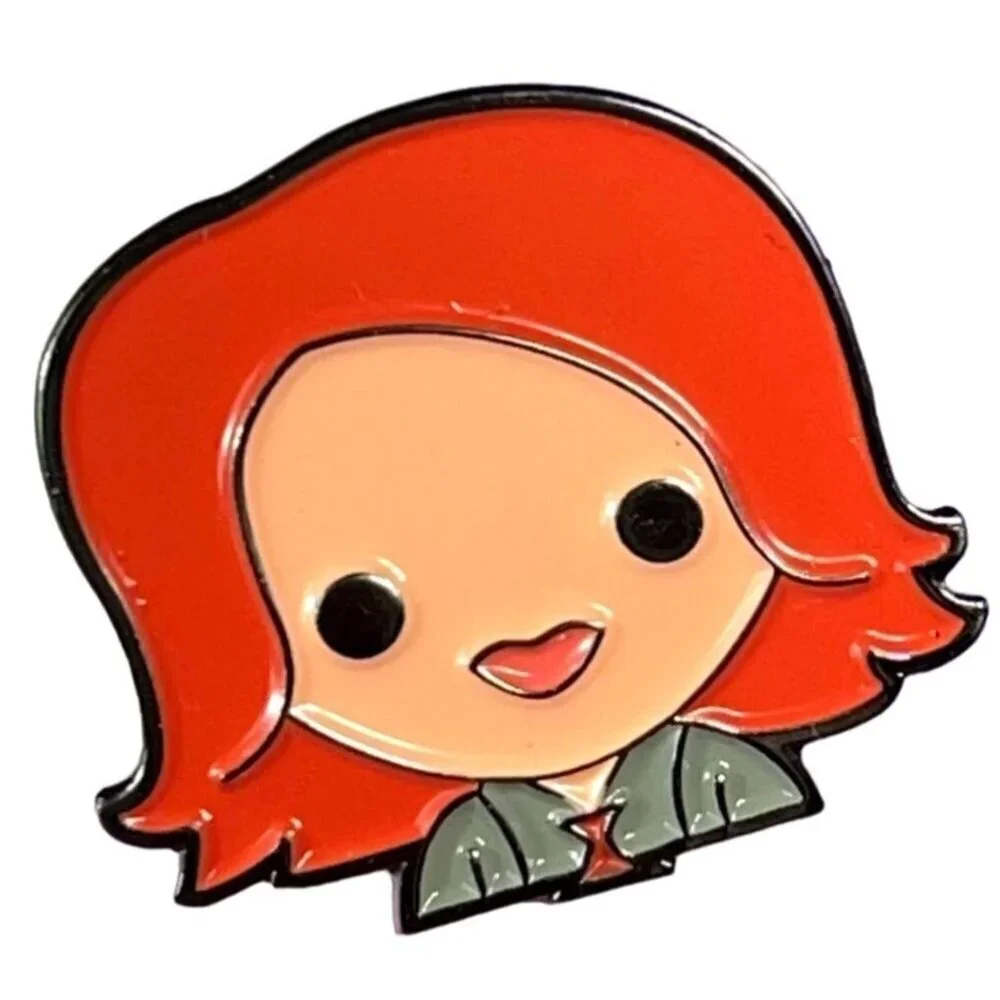 Black Widow Lapel Pin Avengers Super Hero Enamel Badge Brooch Pin Jewelry Gift